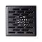 Alfi Brand 5"x5" Black Matte Square, SS, Shower Drain with Groove Holes ABSD55C-BM - alternate 3